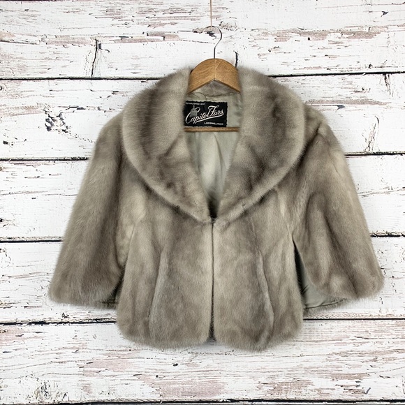 Capitol Furs Jackets & Blazers - CAPITOL FURS Authentic Vintage Mink Shoulder Cape